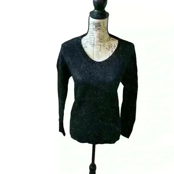 SUBTLE LUXURY Speckled Cashmere Blend Sweater - Picture 8 of 11
